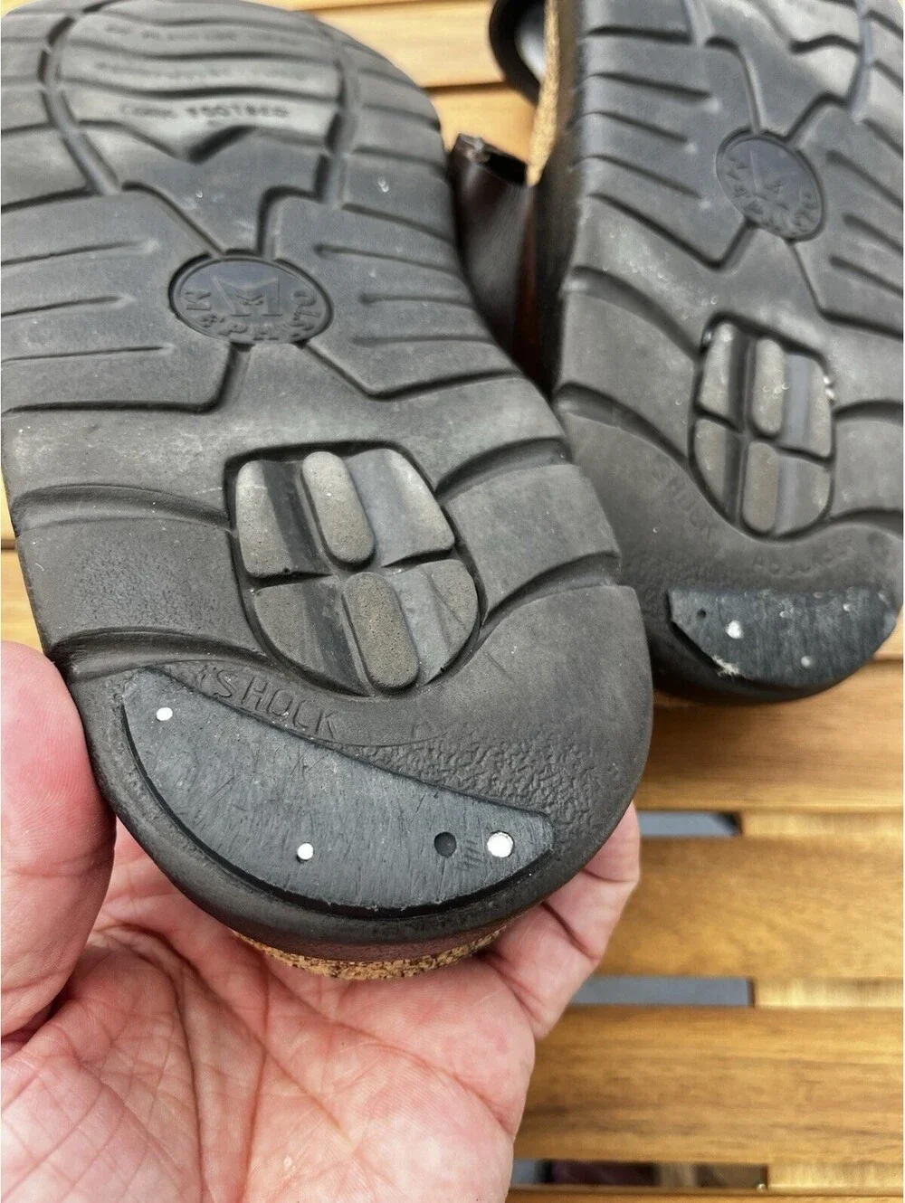 Mephisto Mobils Sandals Mens SZ EU 47 US 13 Brown James Slide Adjustable Comfort